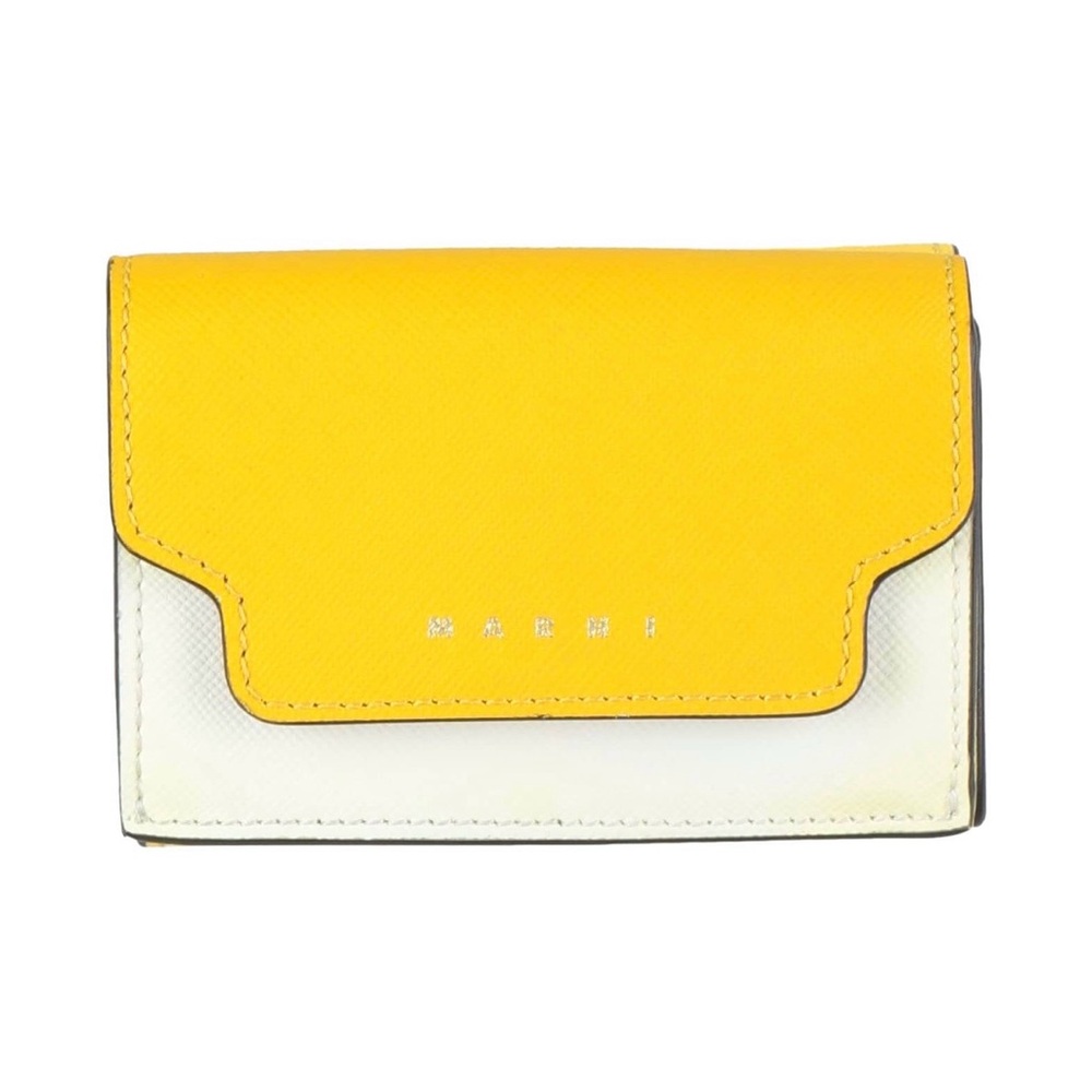 MARNI Saffiano Leather Tri-Fold Wallet